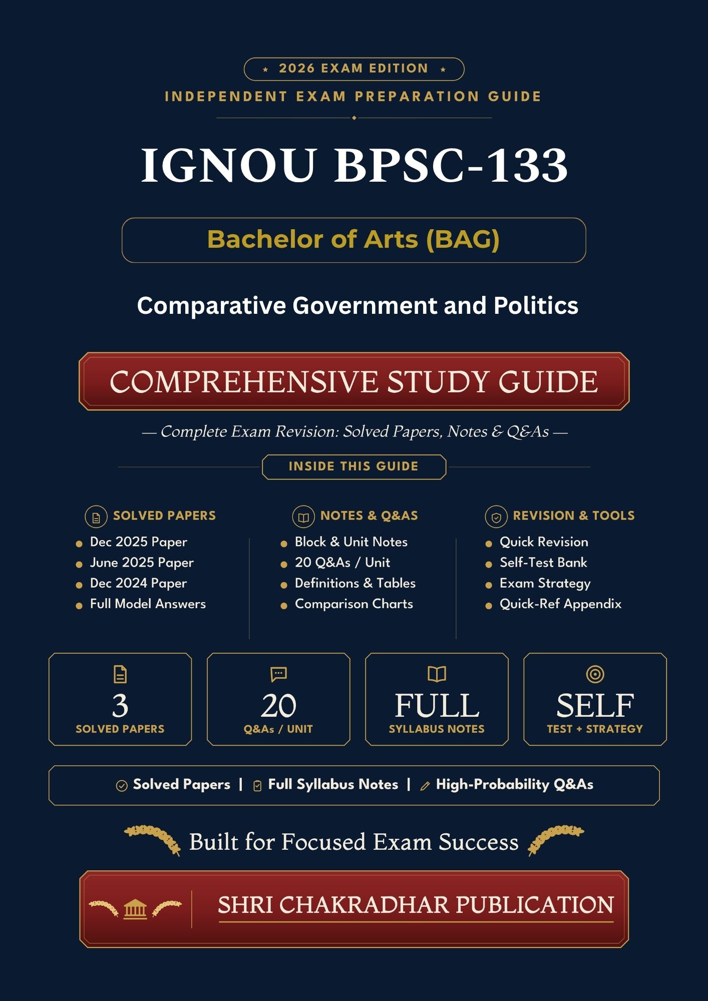 IGNOU BPSC-133 Book (Comparative Government and Politics) | Study Guide