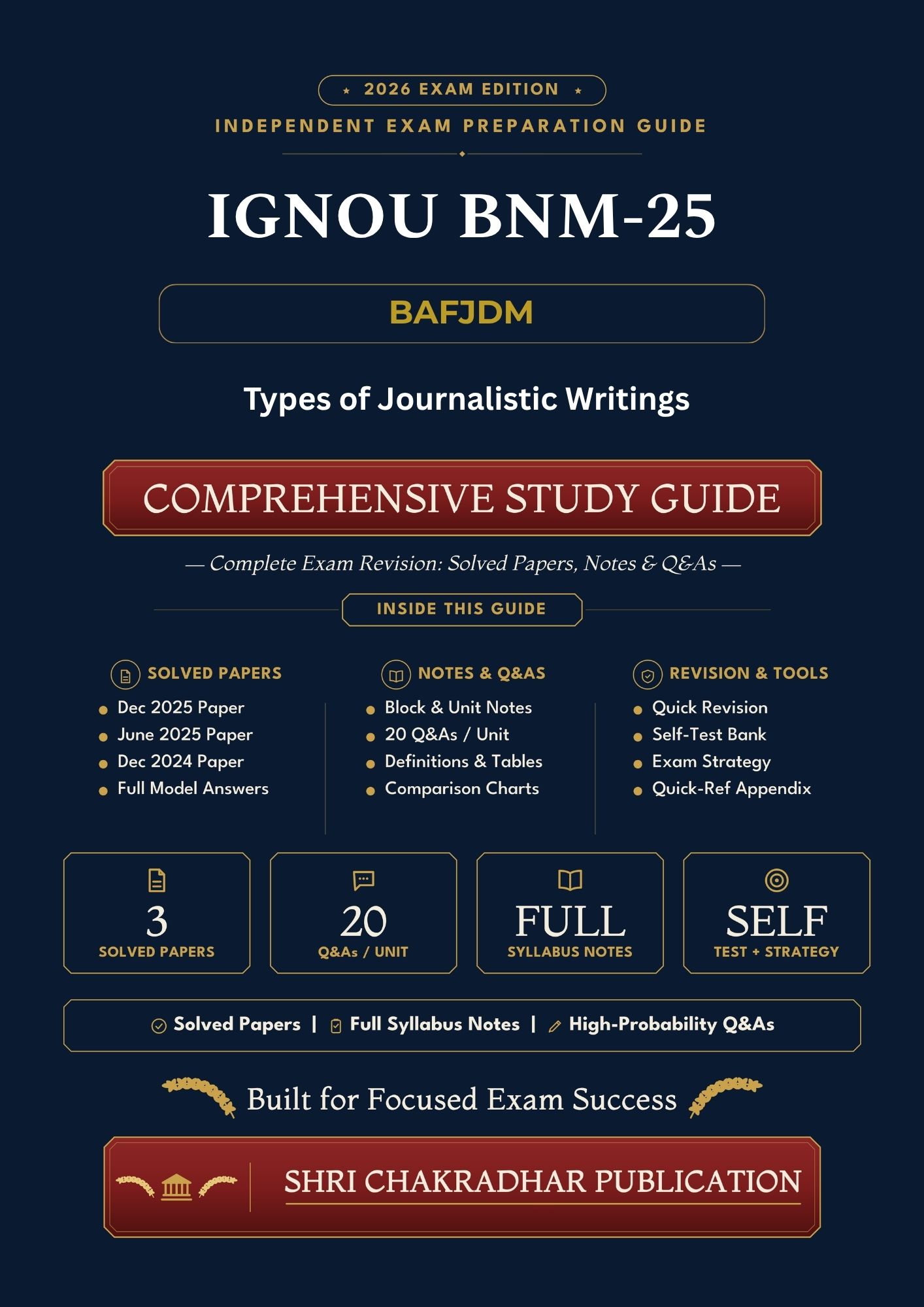 IGNOU BNM-025 Book (Types of Journalistic Writings) | Study Guide