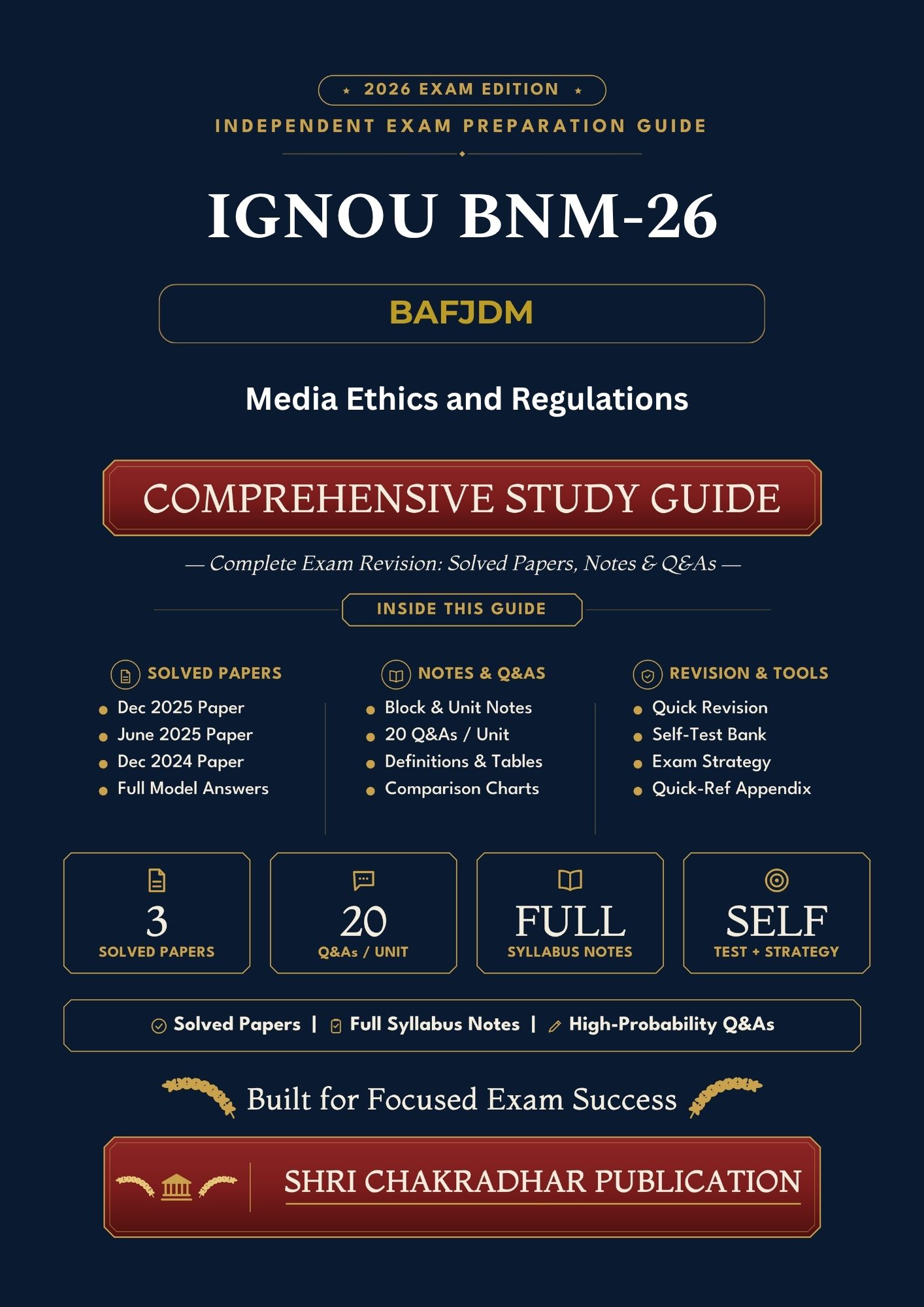 IGNOU BNM-026 Book (Media Ethics and Regulations) | Study Guide