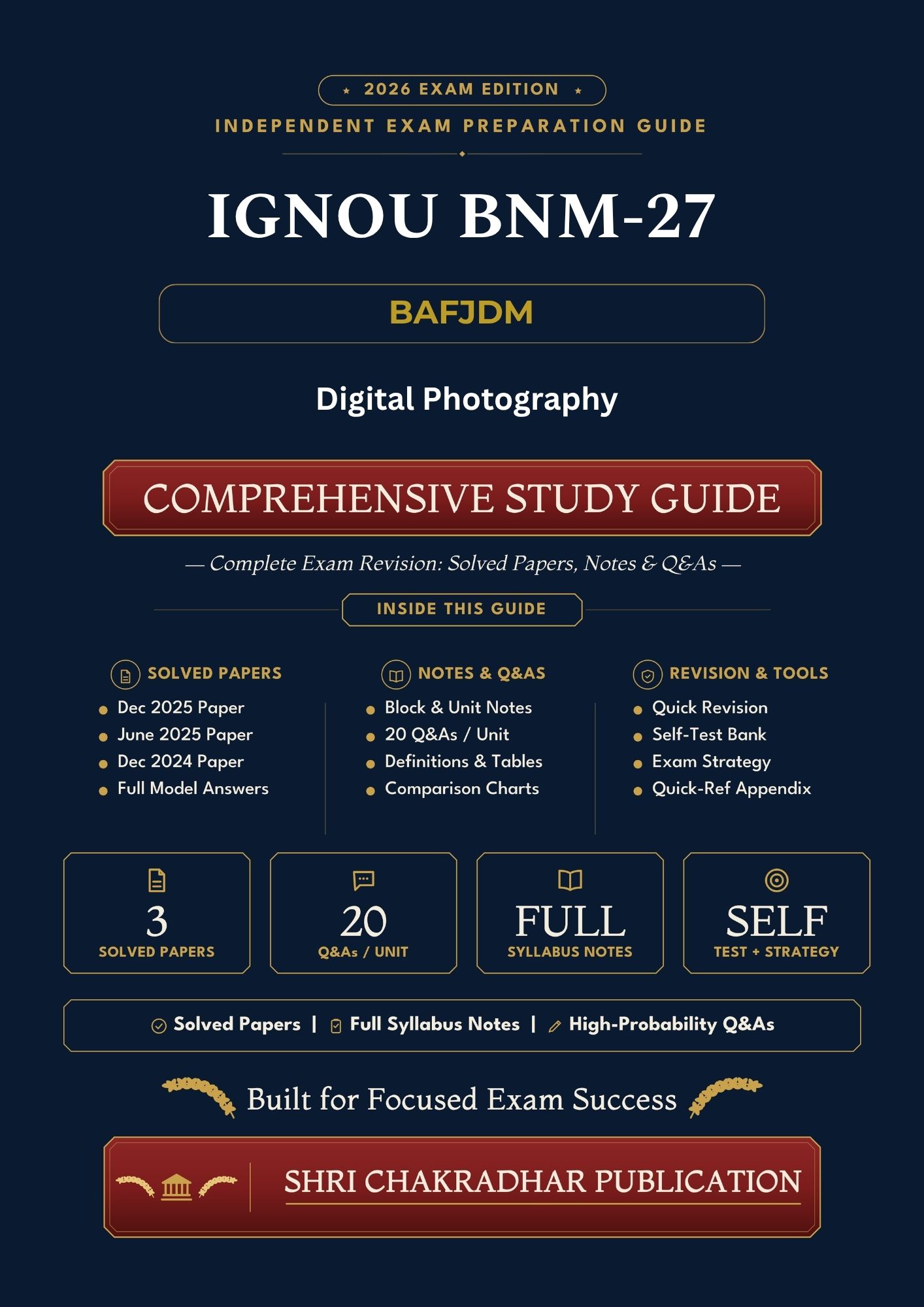 IGNOU BNM-027 Book (Digital Photography) | Study Guide