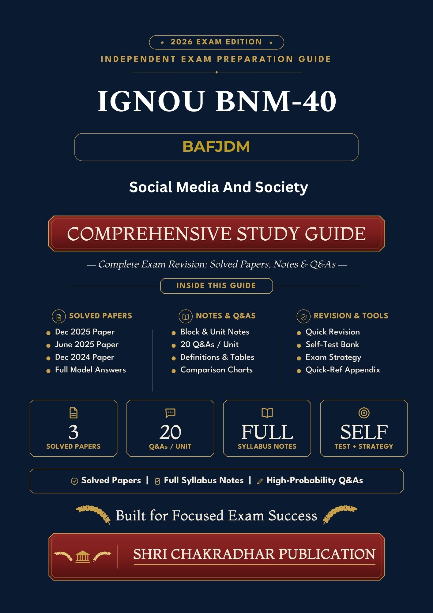IGNOU BNM-040 Book (Social Media and Society) | Study Guide