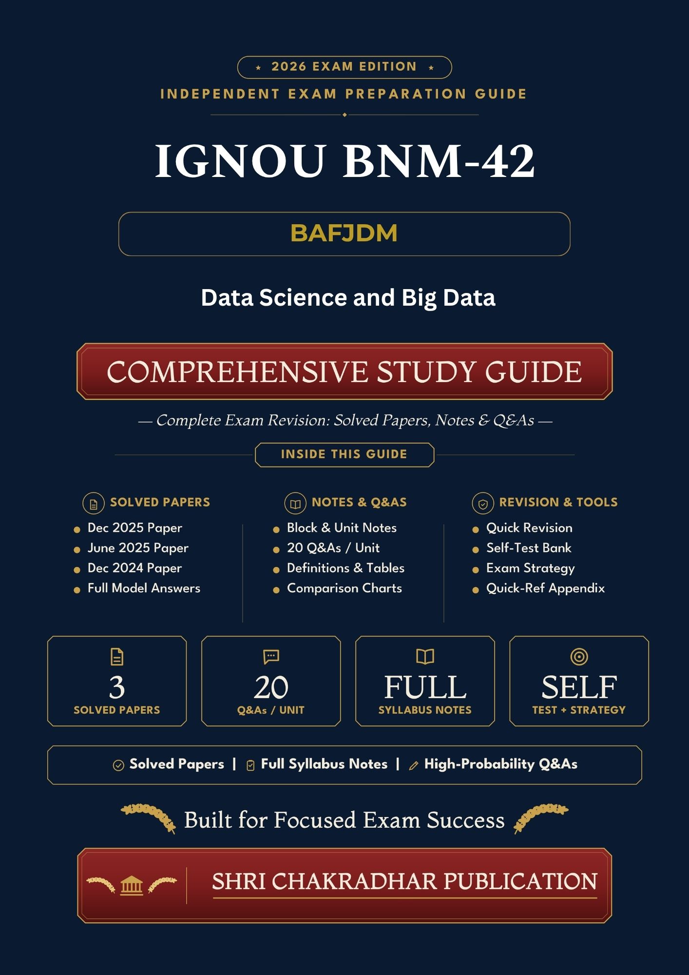 IGNOU BNM-042 Book (Data Science and Big Data) | Study Guide