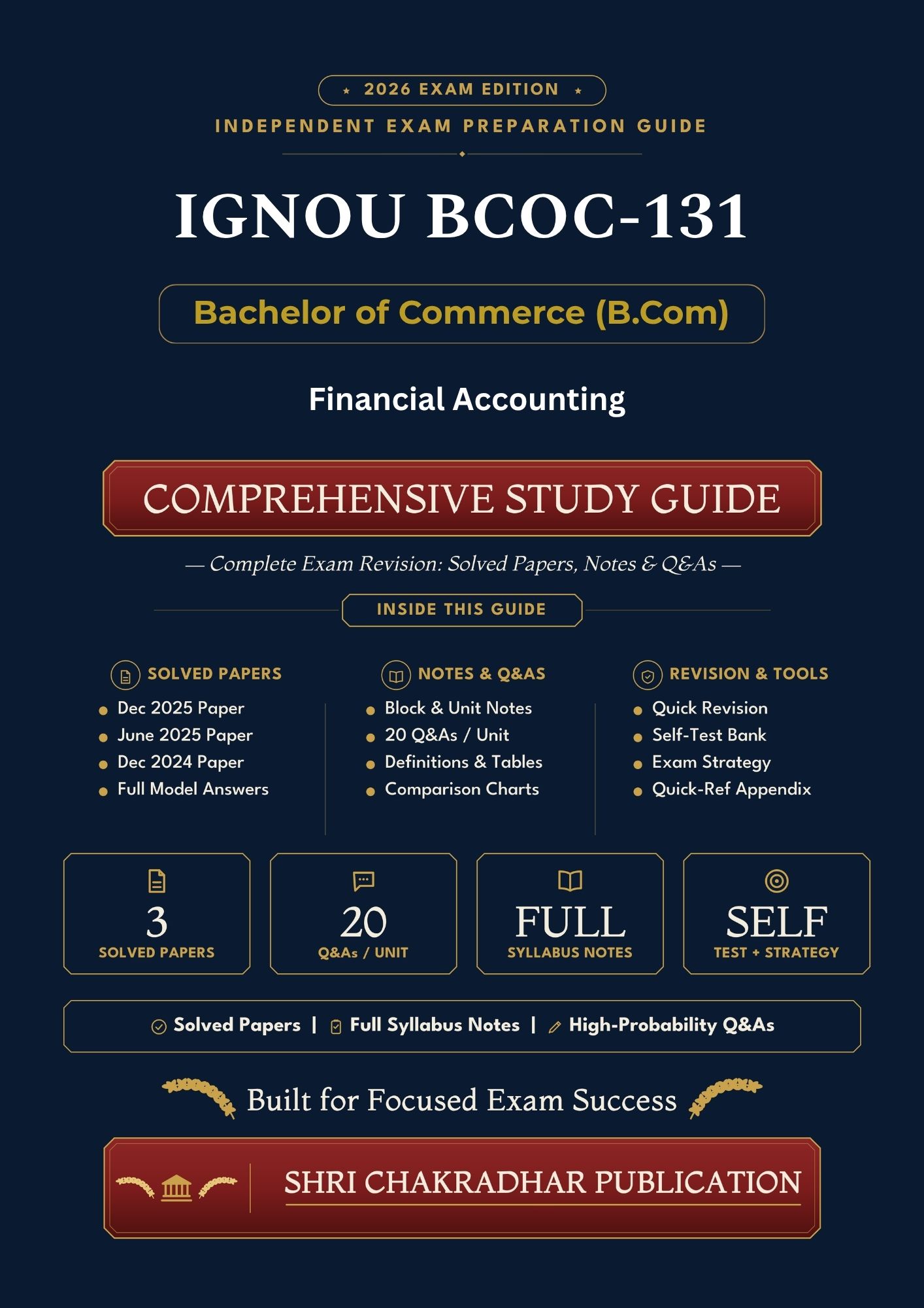IGNOU BCOC-131 Book (Financial Accounting) | Study Guide