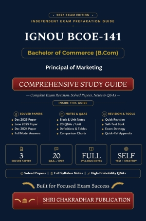 IGNOU BCOE-141 Book (Principles of Marketing) | Study Guide