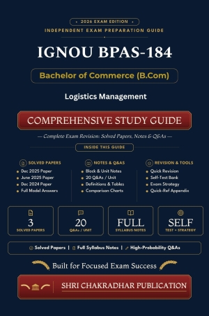 IGNOU BPAS-184 Book (Logistics Management) | Study Guide
