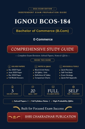 IGNOU BCOS-184 Book (E-Commerce) | Study Guide