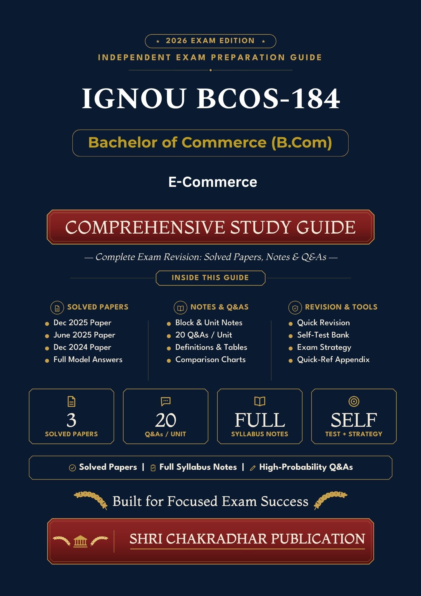 IGNOU BCOS-184 Book (E-Commerce) | Study Guide