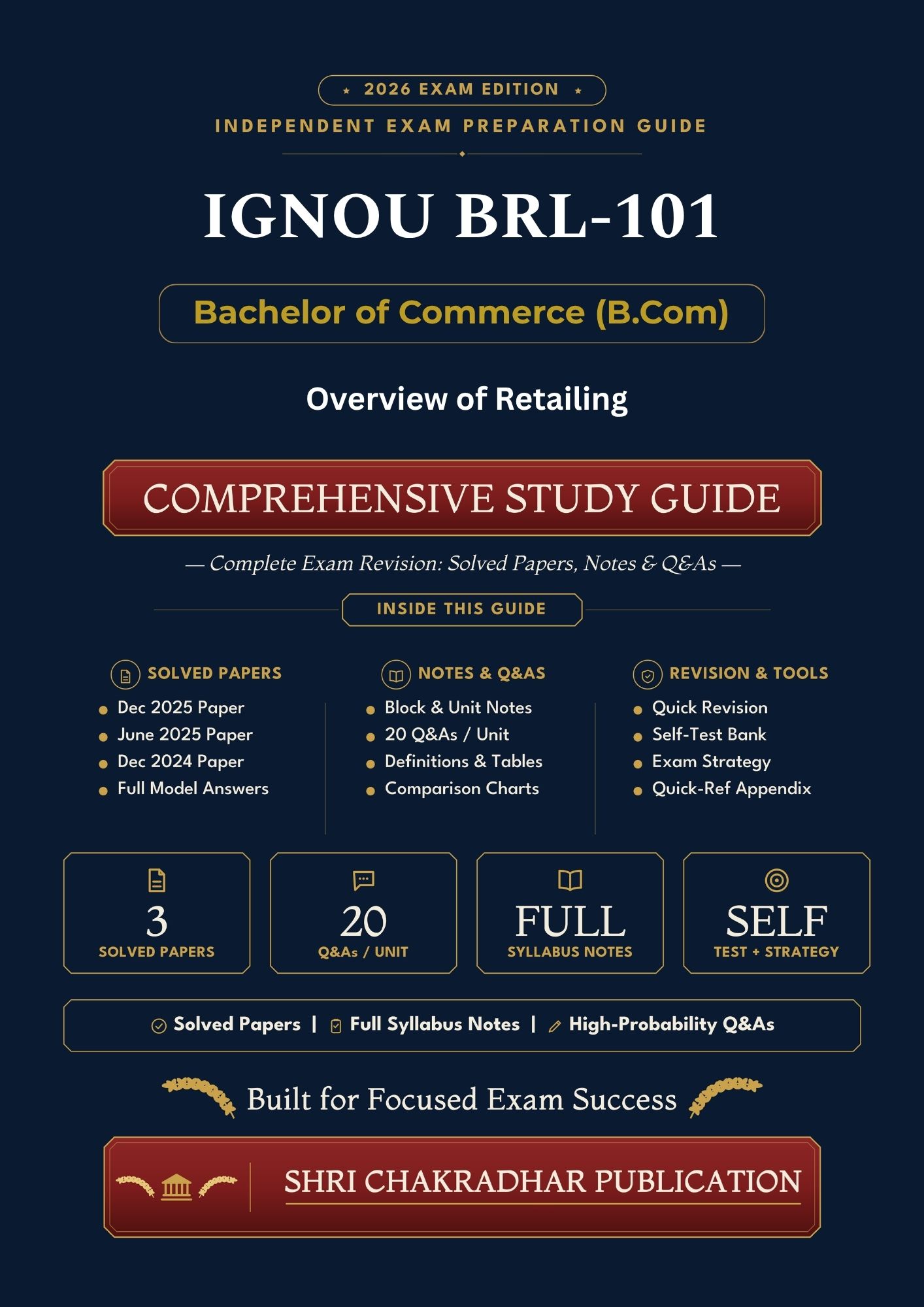 IGNOU BRL-101 Book (Overview of Retailing) | Study Guide