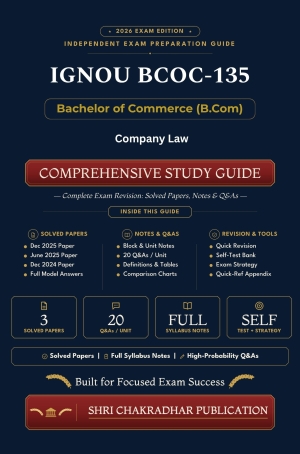 IGNOU BCOC-135 Book (Company Law) | Study Guide