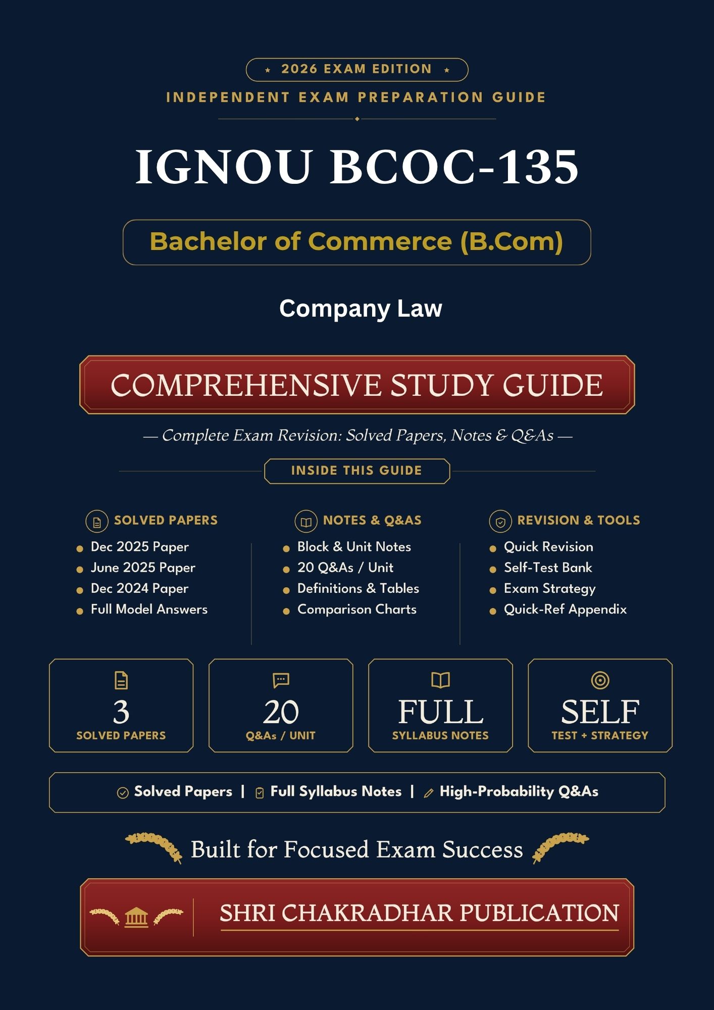 IGNOU BCOC-135 Book (Company Law) | Study Guide