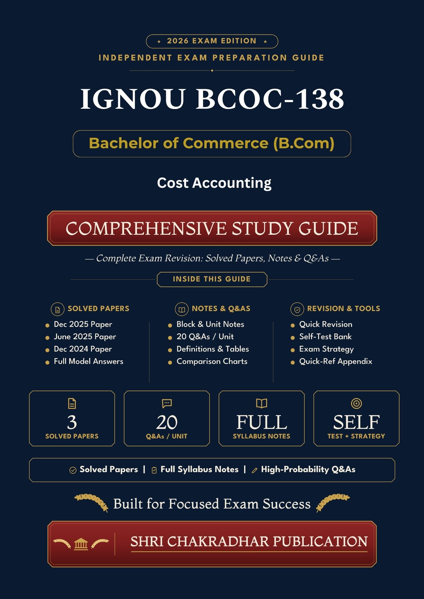IGNOU BCOC-138 Book (Cost Accounting) | Study Guide