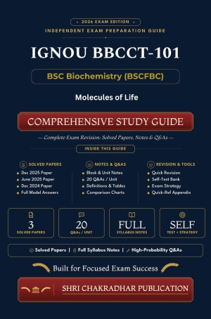 IGNOU BBCCT-101 Book (Molecules of Life) | Study Guide