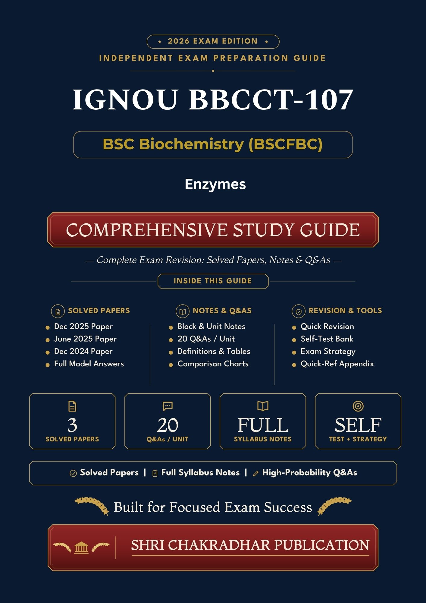 IGNOU BBCCT-107 Book (Enzymes) | Study Guide