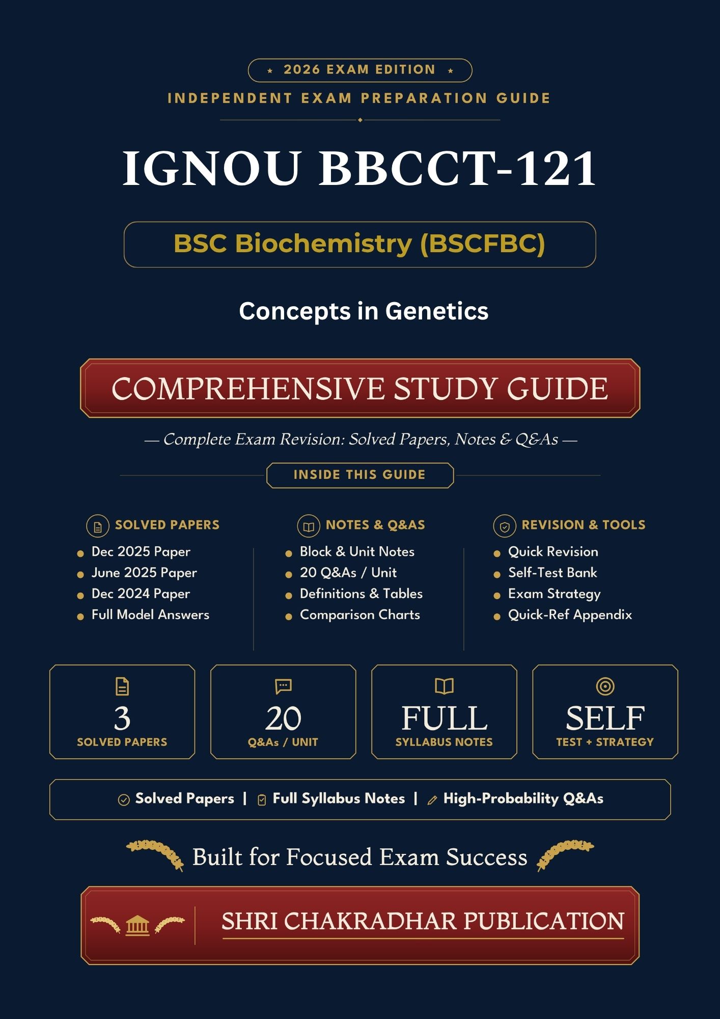 IGNOU BBCCT-121 Book (Concepts in Genetics) | Study Guide