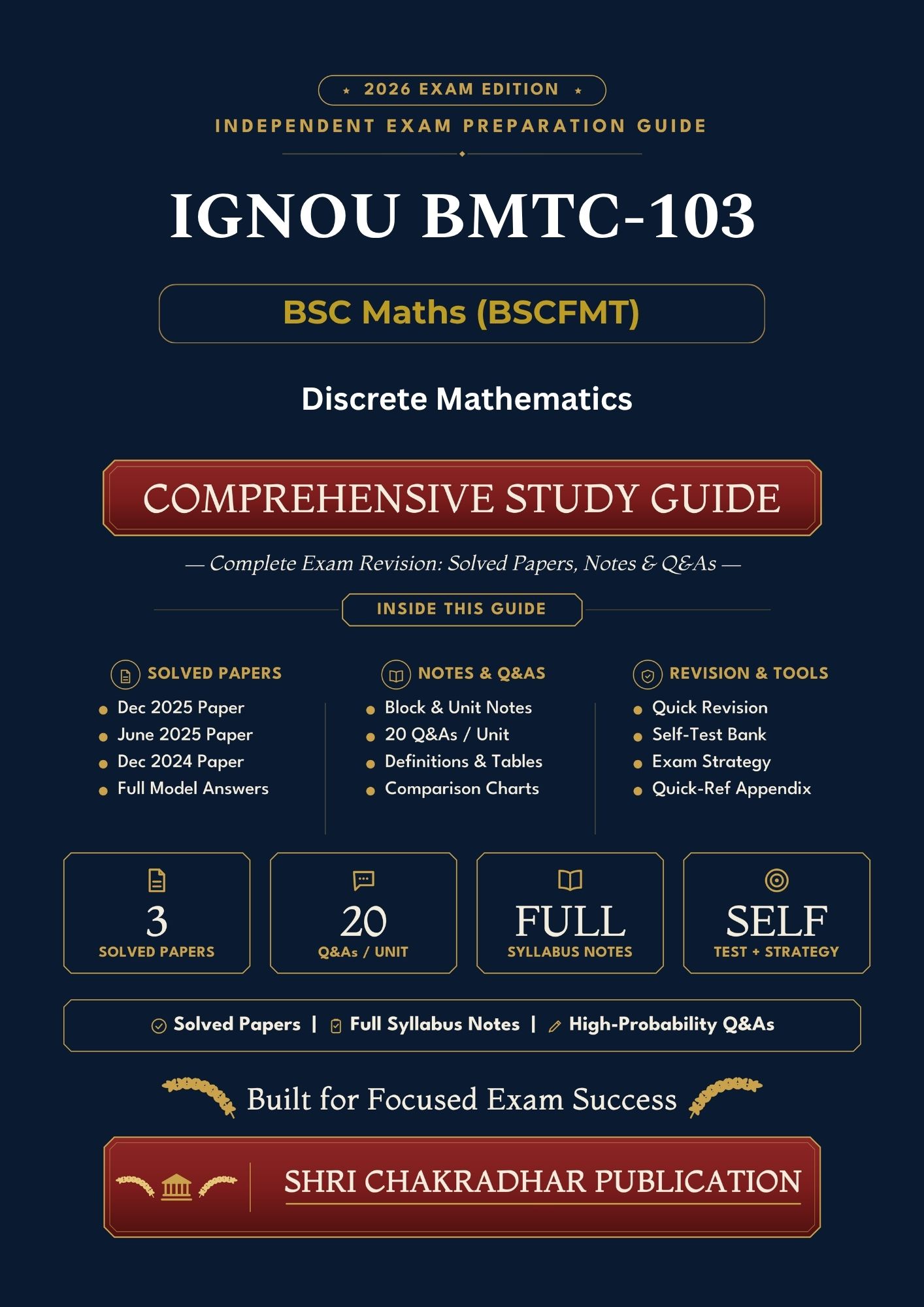 IGNOU BMTC-103 Book (Discrete Mathematics) | Study Guide