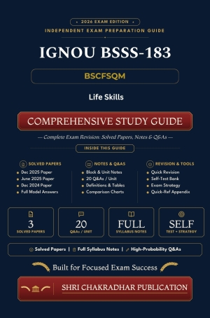 IGNOU BSSS-183 Book (Life Skills) | Study Guide