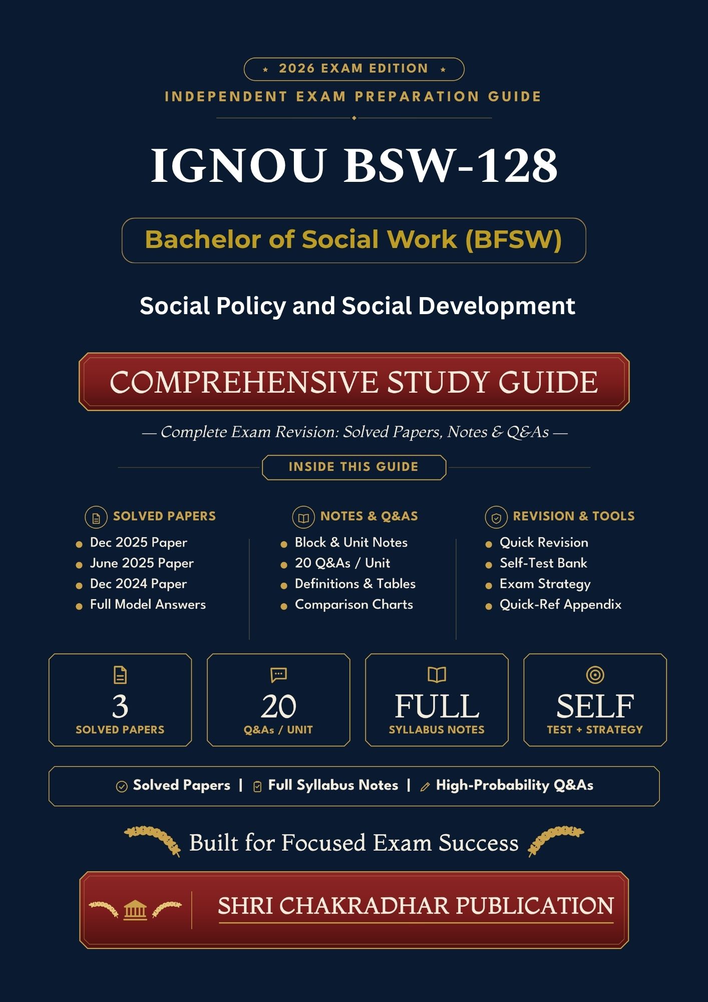 IGNOU BSW-128 Book (Social Policy and Social Development) | Study Guide