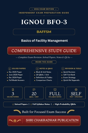 IGNOU BFO-003 Book (Basics of Facility Management) | Study Guide