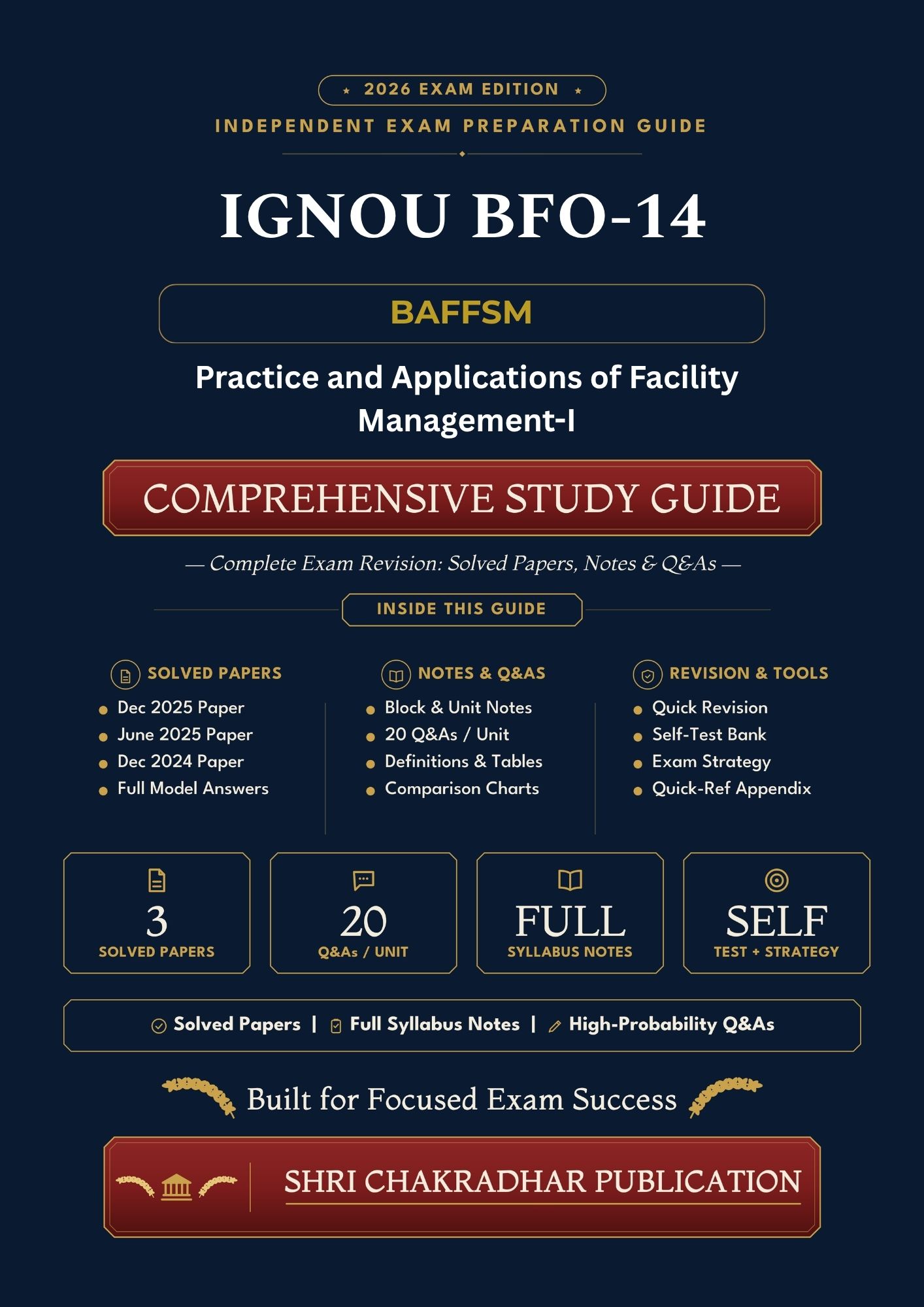 IGNOU BFO-014 Book (Practices and Applications of Facility Management-I) | Study Guide