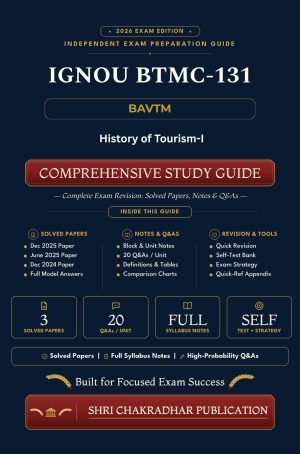 IGNOU BTMC-131 Book (History of Tourism-I) | Study Guide