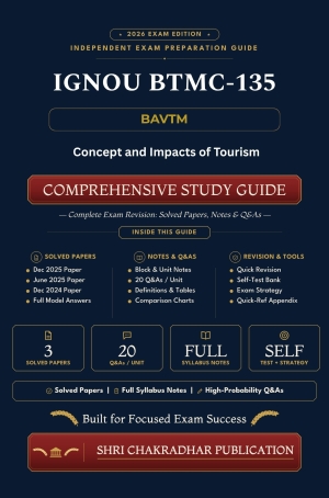 IGNOU BTMC-135 Book (Concepts and Impacts of Tourism) | Study Guide