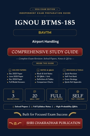 IGNOU BTMS-185 Book (Airport Handling) | Study Guide