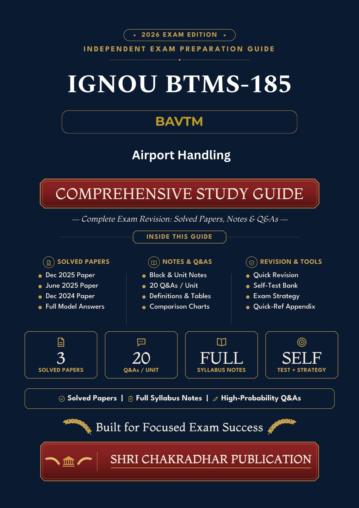 IGNOU BTMS-185 Book (Airport Handling) | Study Guide
