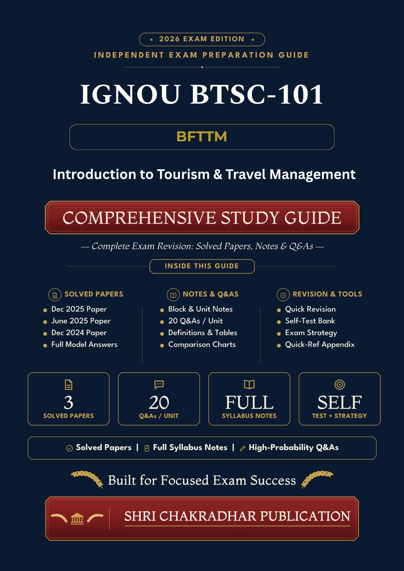 IGNOU BTSC-101 Book (Introduction to Tourism & Travel Management) | Study Guide