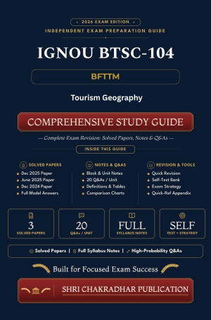 IGNOU BTSC-104 Book (Tourism Geography) | Study Guide