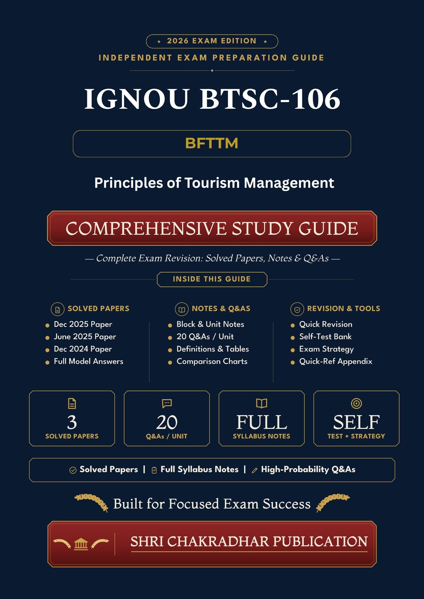 IGNOU BTSC-106 Book (Principles of Tourism Management) | Study Guide