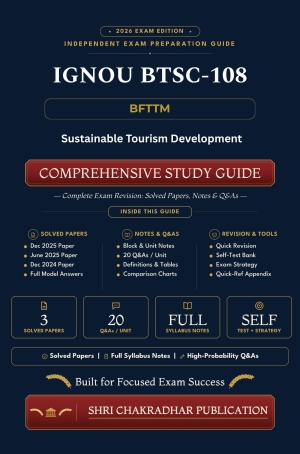 IGNOU BTSC-108 Book (Sustainable Tourism Development) | Study Guide