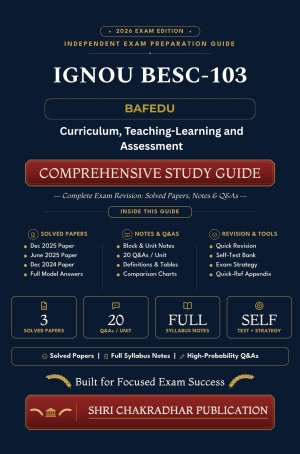 IGNOU BESC-103 Book (Curriculum, Teaching-Learning and Assessment) | Study Guide