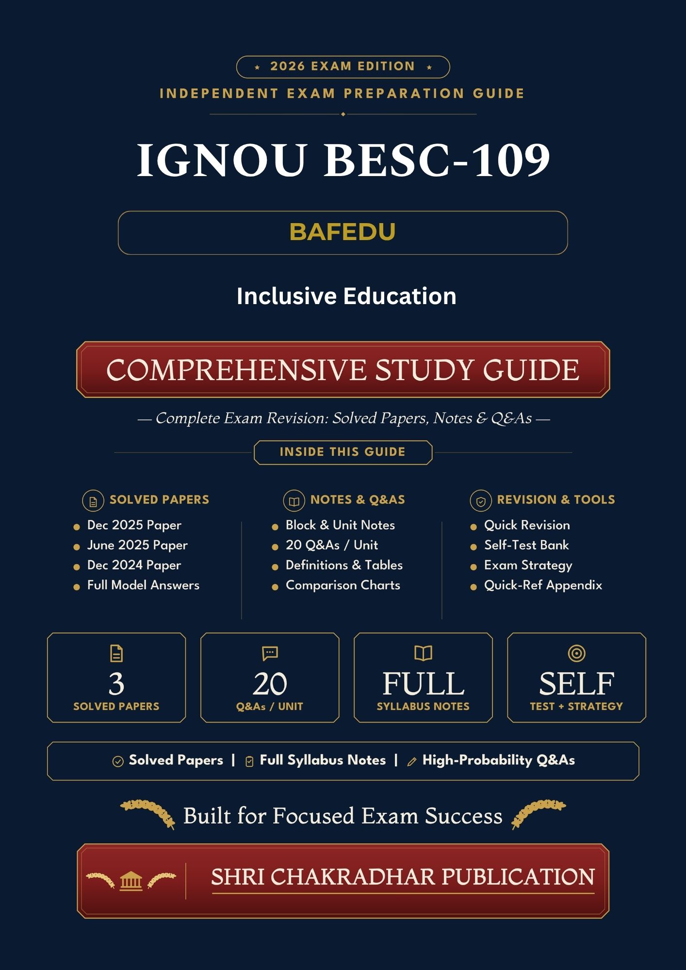 IGNOU BESC-109 Book (Inclusive Education) | Study Guide