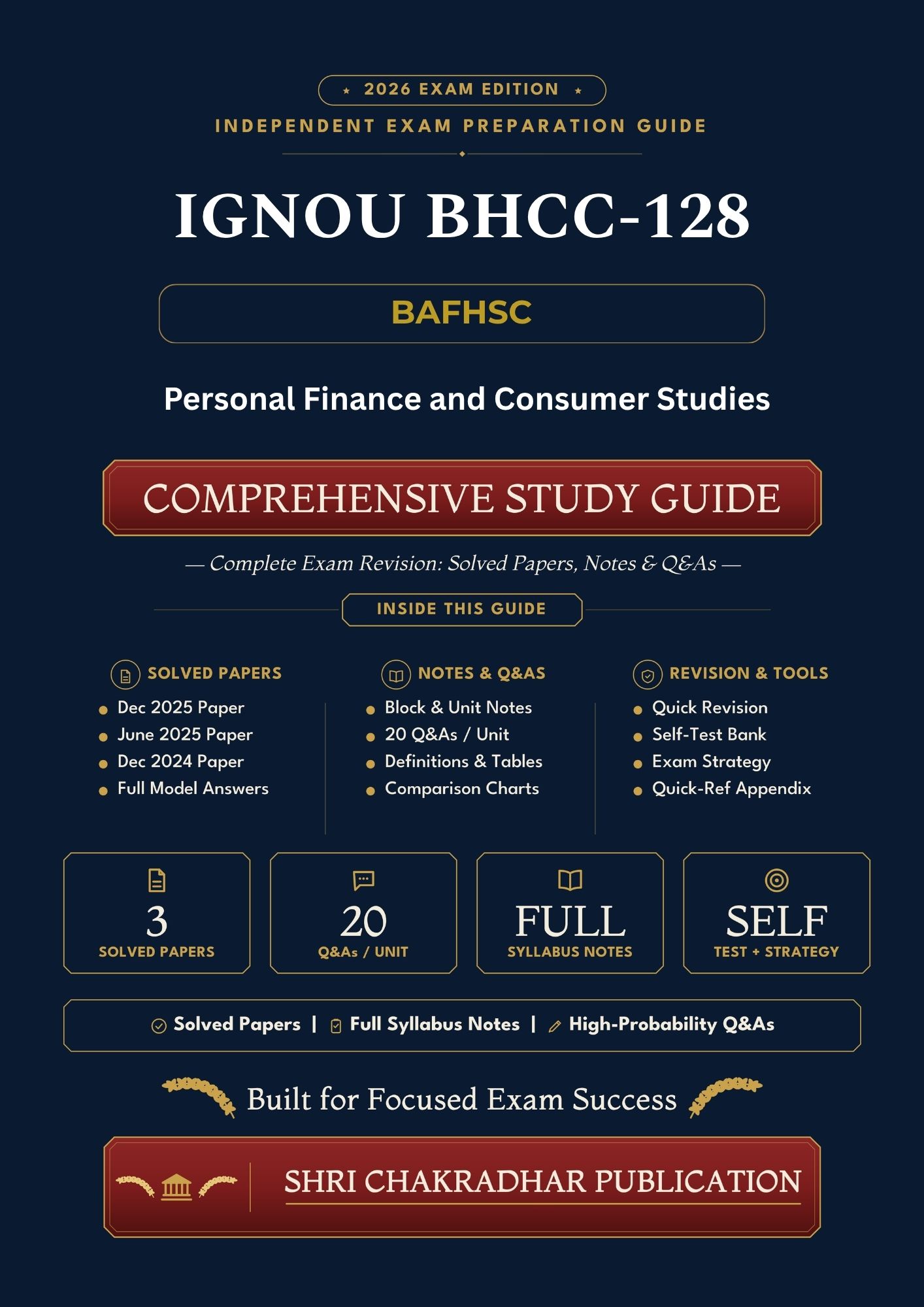 IGNOU BHCC-128 Book (Personal Finance and Consumer Studies) | Study Guide