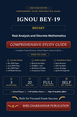 IGNOU BEY-019 Book (Real Analysis and Discrete Mathematics) | Study Guide