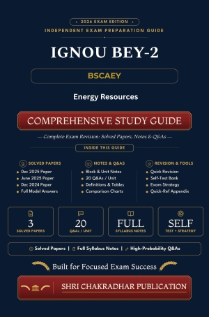 IGNOU BEY-002 Book (Energy Resources) | Study Guide
