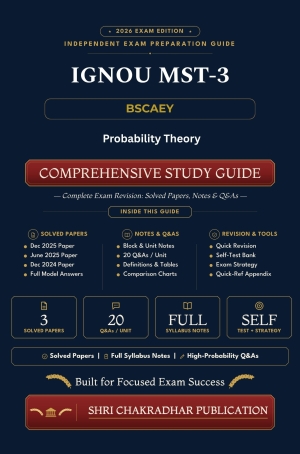 IGNOU MST-003 Book (Probability Theory) | Study Guide