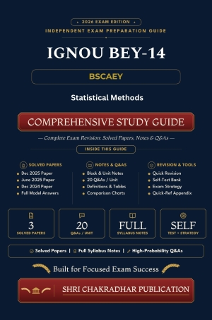 IGNOU BEY-014 Book (Statistical Methods) | Study Guide