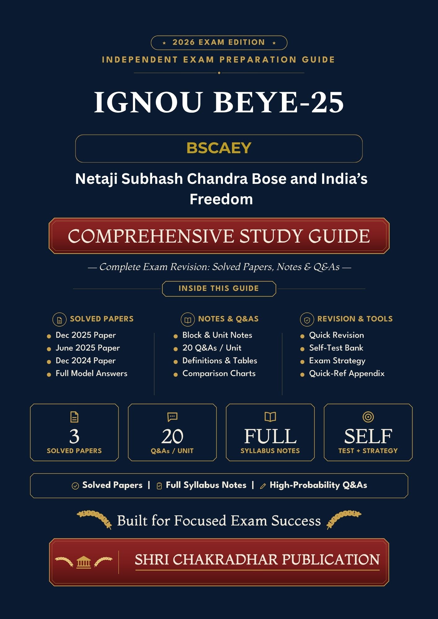 IGNOU BEYE-025 Book (Netaji Subhash Chandra Bose and India’s Freedom) | Study Guide