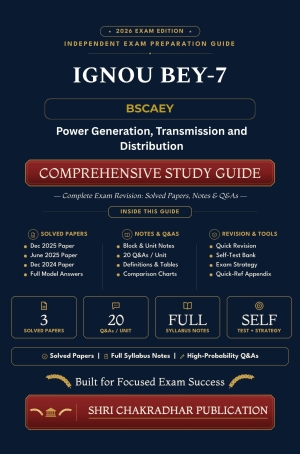 IGNOU BEY-007 Book (Power Generation, Transmission and Distribution) | Study Guide