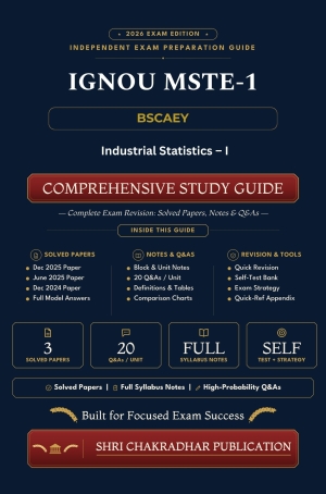 IGNOU MSTE-001 Book (Industrial Statistics – I) | Study Guide