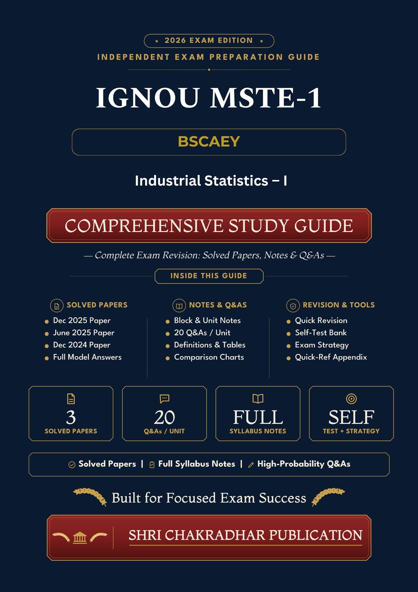 IGNOU MSTE-001 Book (Industrial Statistics – I) | Study Guide