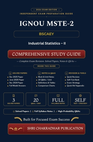 IGNOU MSTE-002 Book (Industrial Statistics – II) | Study Guide