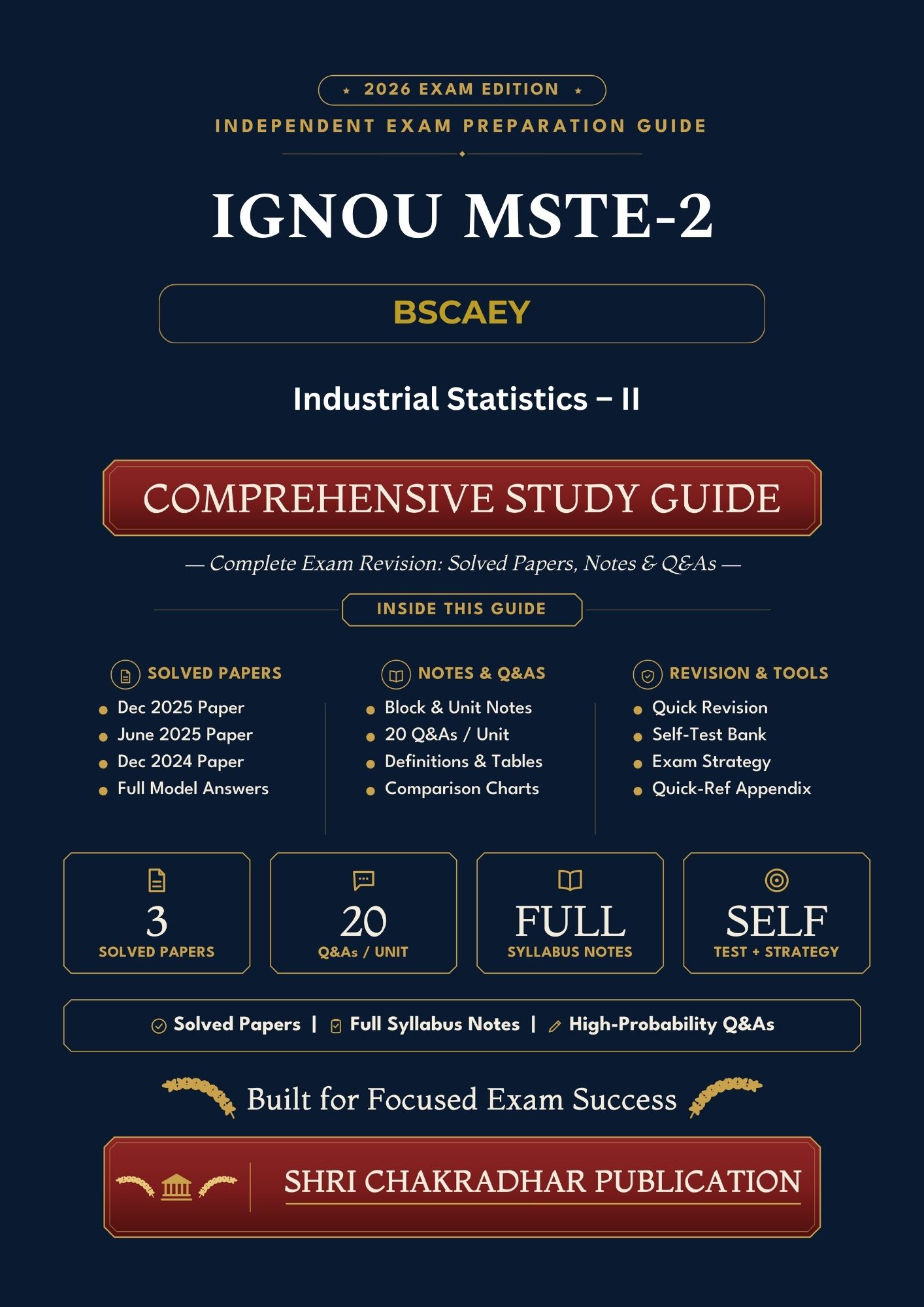 IGNOU MSTE-002 Book (Industrial Statistics – II) | Study Guide
