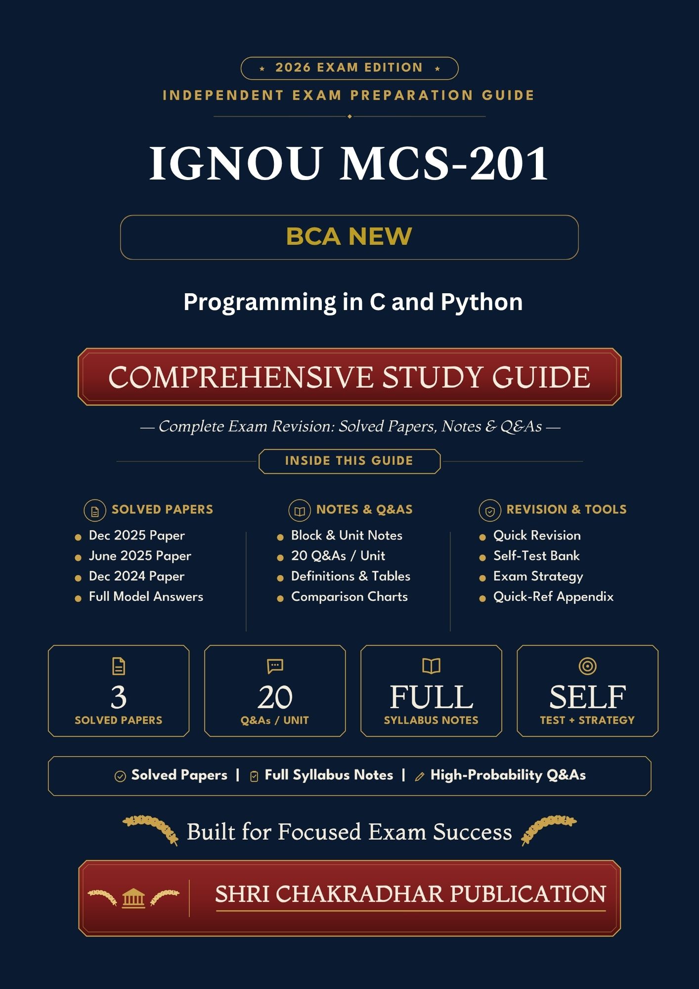 IGNOU MCS-201 Book (Programming in C and Python) | Study Guide