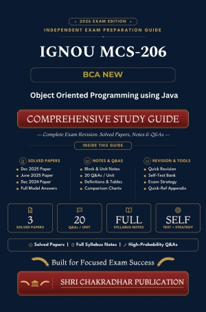 IGNOU MCS-206 Book (Object Oriented Programming using Java) | Study Guide