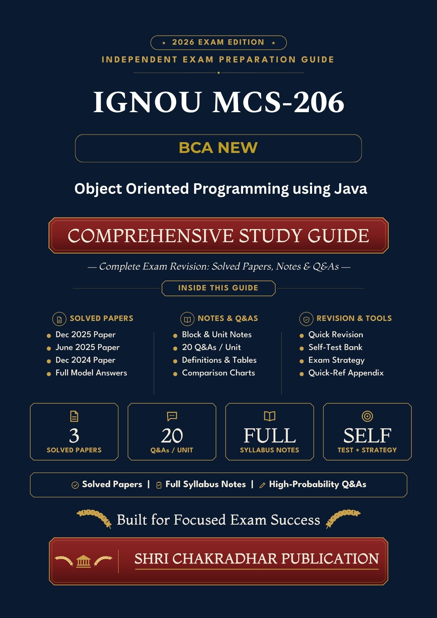 IGNOU MCS-206 Book (Object Oriented Programming using Java) | Study Guide
