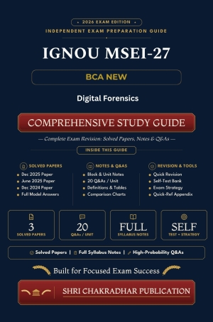 IGNOU MSEI-027 Book (Digital Forensics) | Study Guide