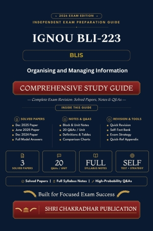 IGNOU BLI-223 Book (Organising and Managing Information) | Study Guide