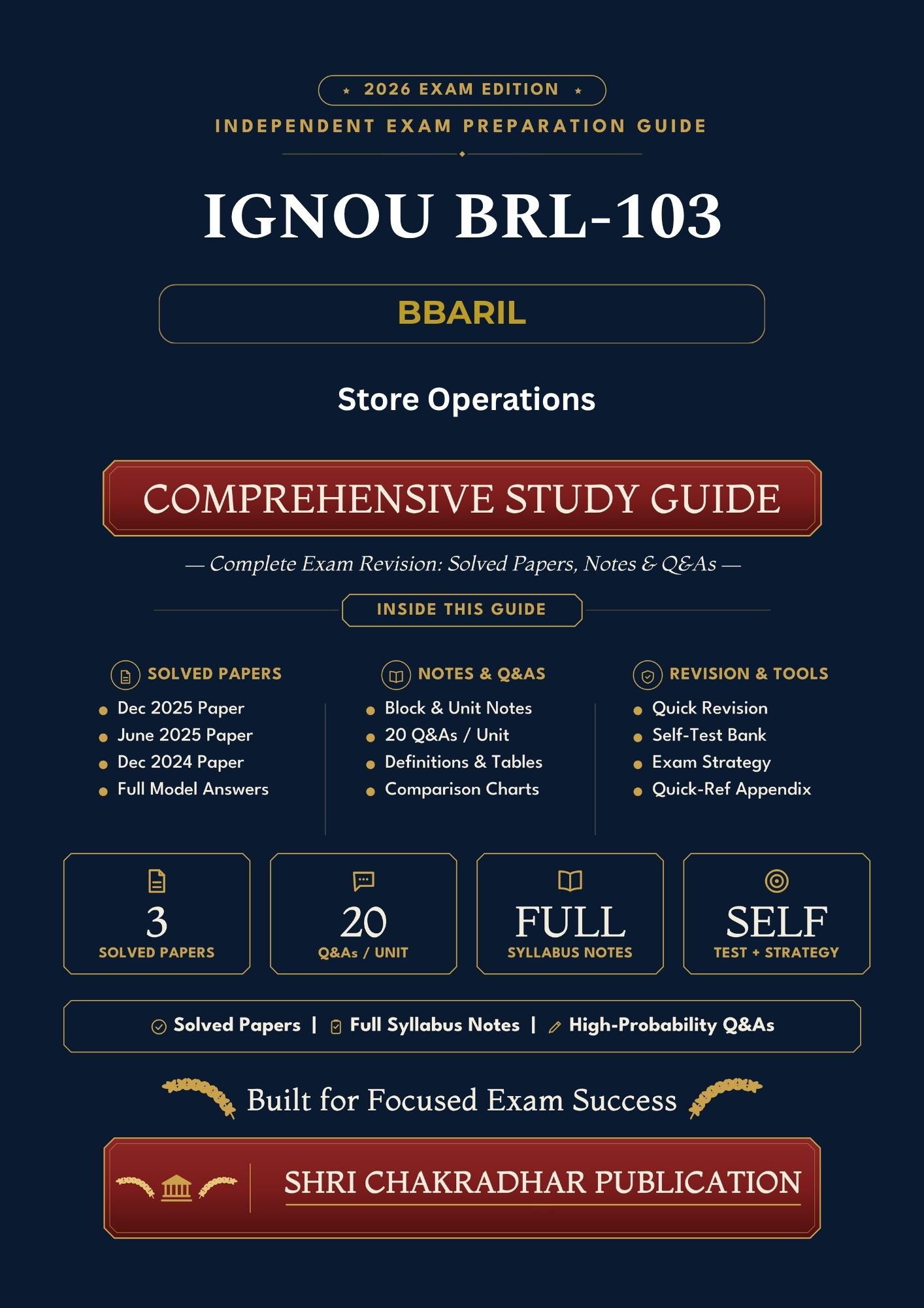 IGNOU BRL-103 Book (Store Operations) | Study Guide